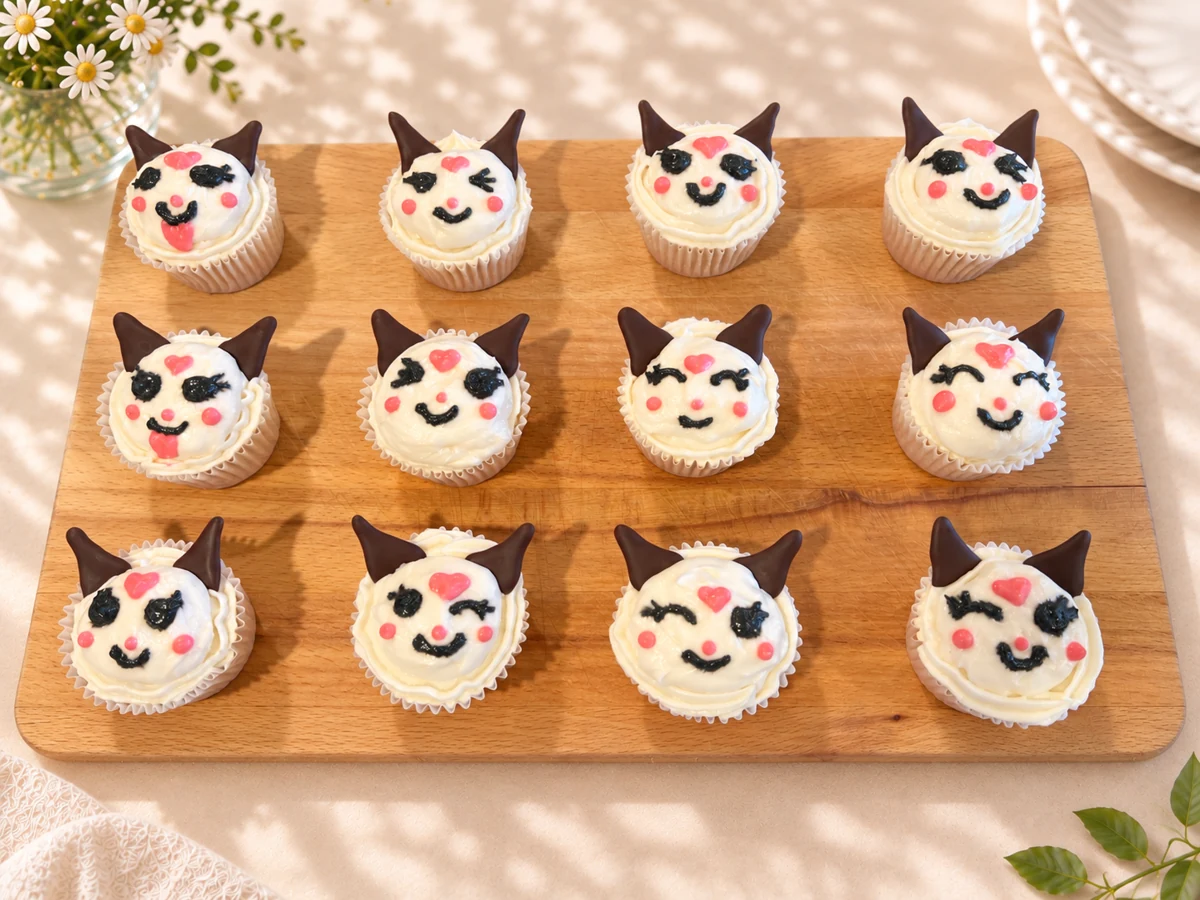Kuromi cupcakes